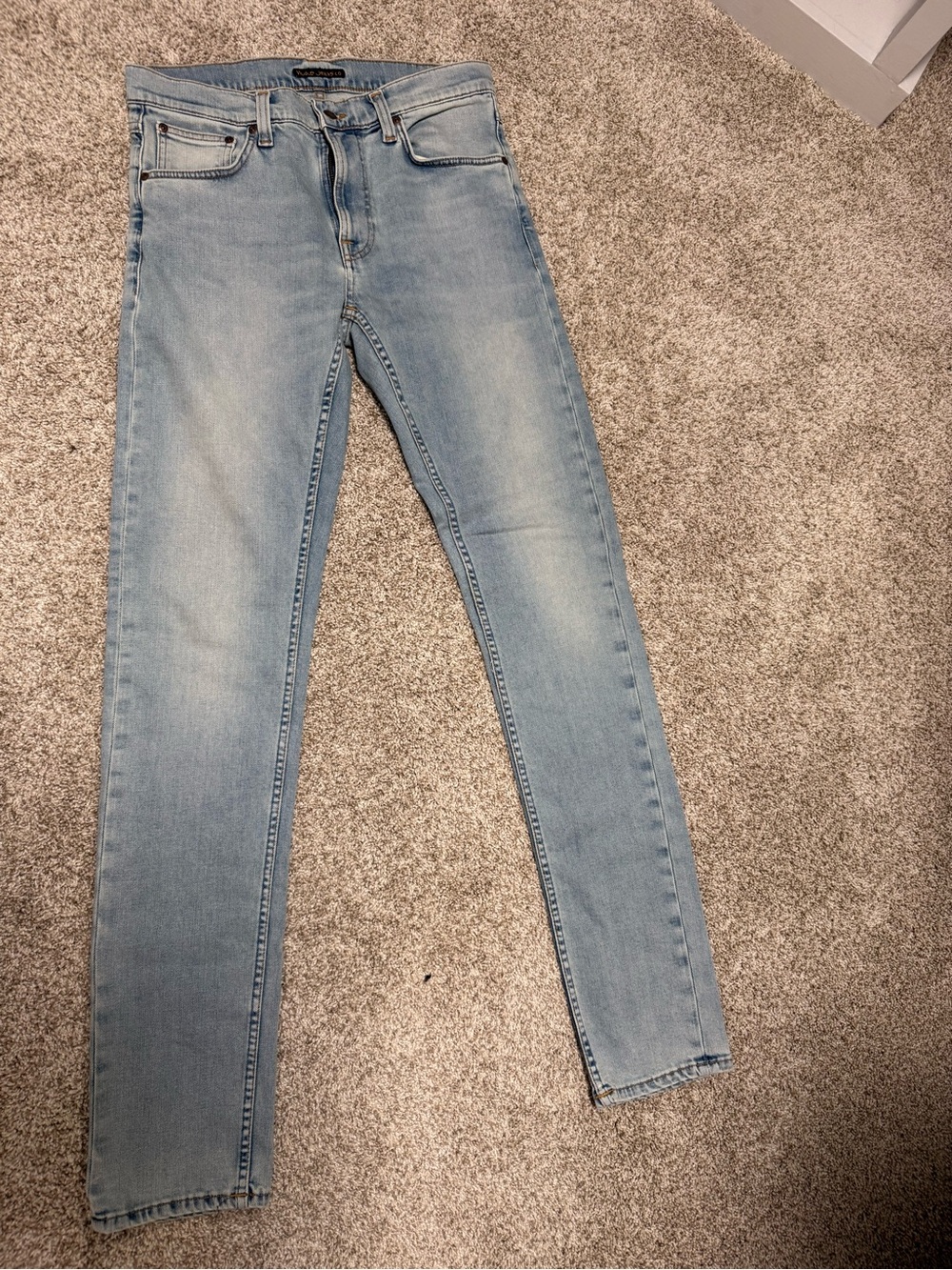 Men’s Nudie Light Wash Skinny Jeans - 31x36